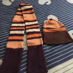 Wool scarf and hat